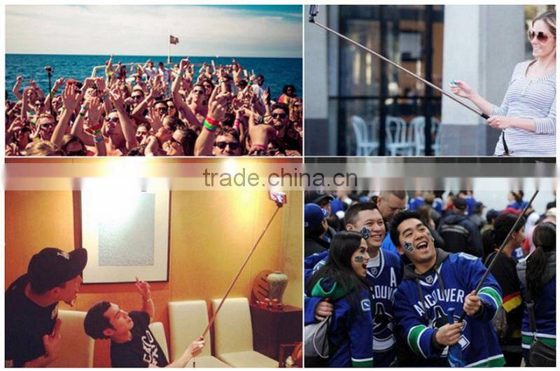 Most popular cartoon shape selfie stick, Colorful Smartphone Monopod Selfie Stick