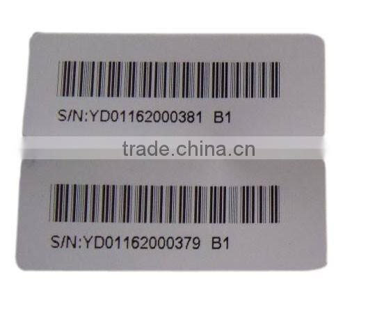 package adheisve sticker letter barcode sticker roll