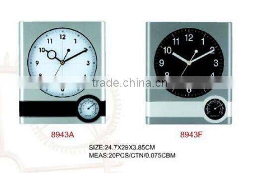 home decor plastic weather station table clock