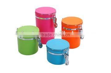 Tall Clear Plastic Preserving Jar With Wire Clamp Closure