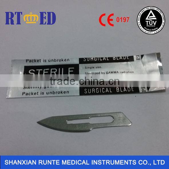 Sterile Surgical Blade in Stainless Steel