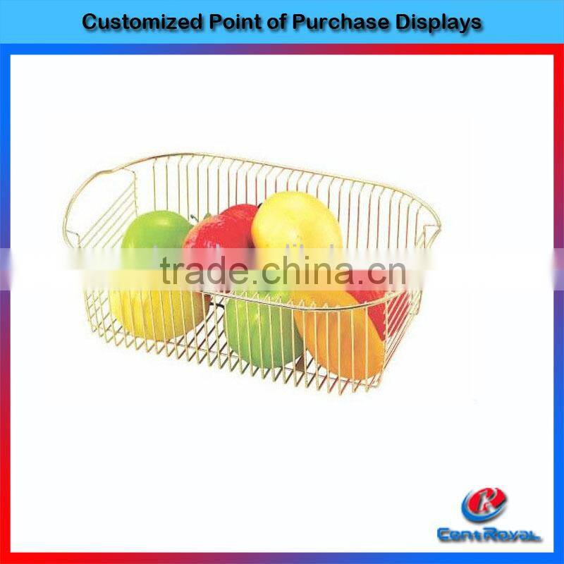 2016 Nice design high quality metal wire fruit basket