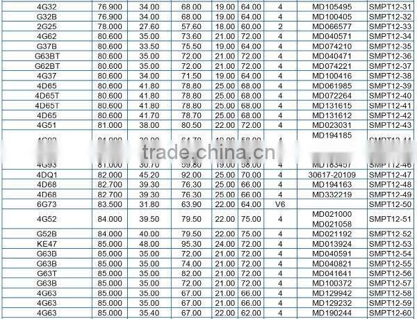Piston For MITSUBISHI G11B Engine piston OEM MD030312