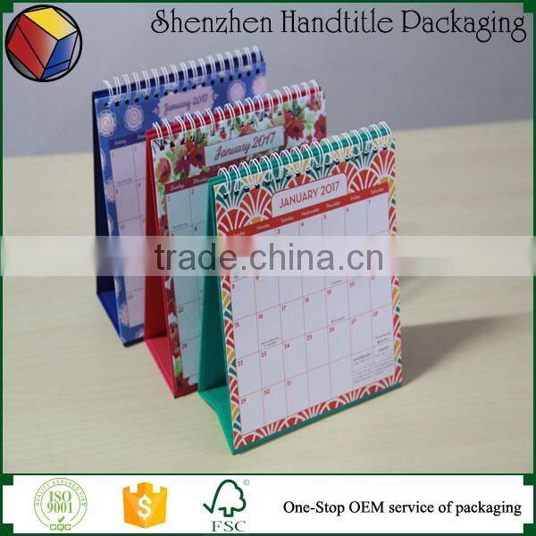 2017 new year paper islamic table desk advent hijri calendar factory