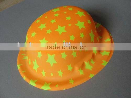 plastic party hat with glitter