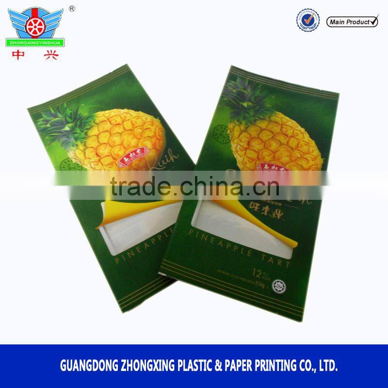 Hot sale side gusset bag for juicy cake packaging/specialty of Malaysia