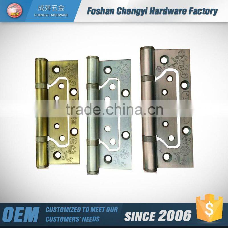 steel plated golden color glass door hinge
