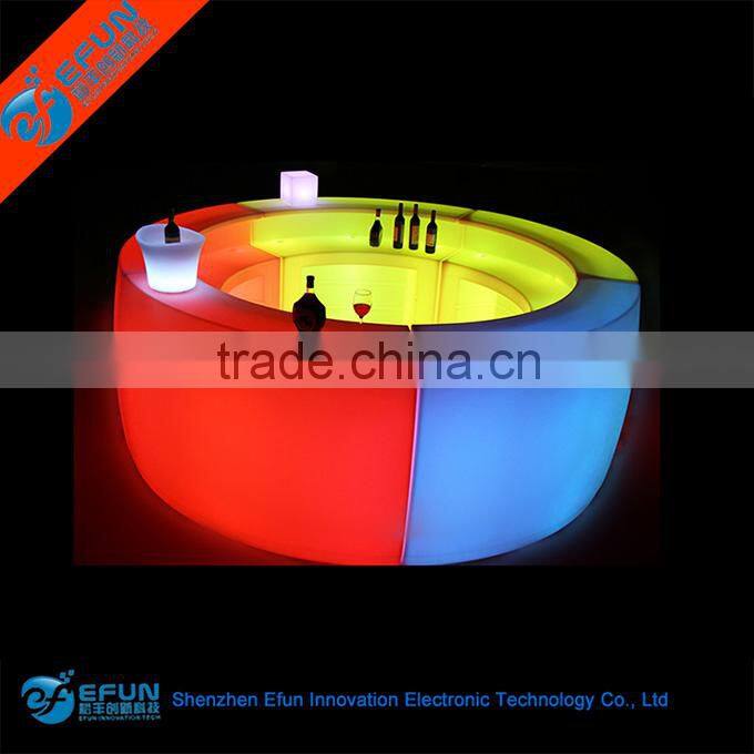 modern illuminated led glowing bar furniture counter table,led wine display table