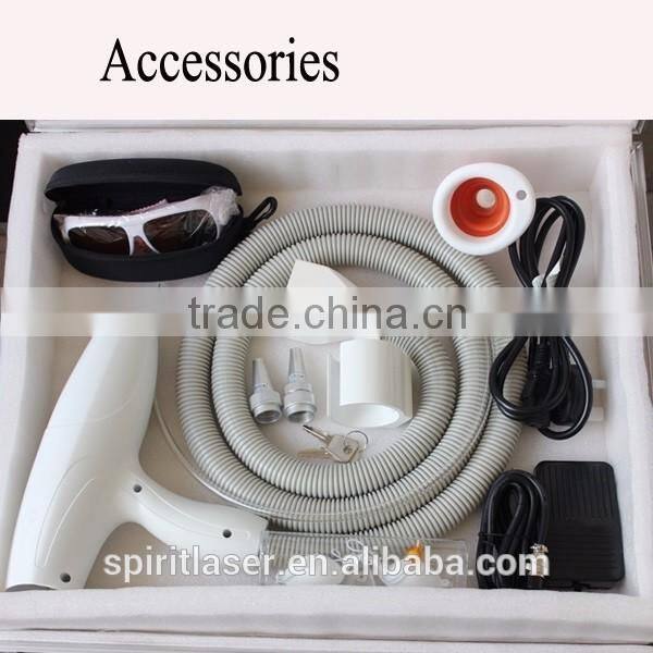 Q-Switch ND-10 YAG laser for tattoo removal machine