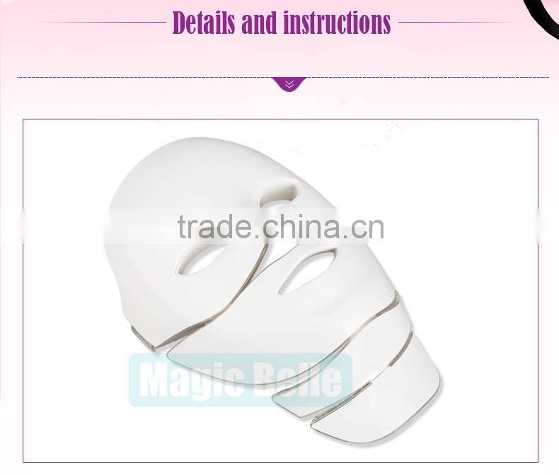 Strong performance PDT LED facial equipment pig collagen pack led mask for clinic use
