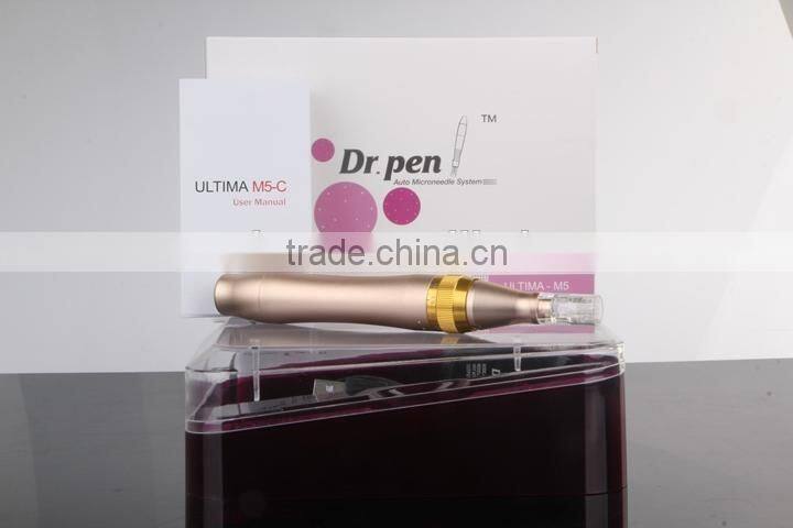 12 needle cartridges, rechargeable derma pen Dr.pen M5-W electric dermapen