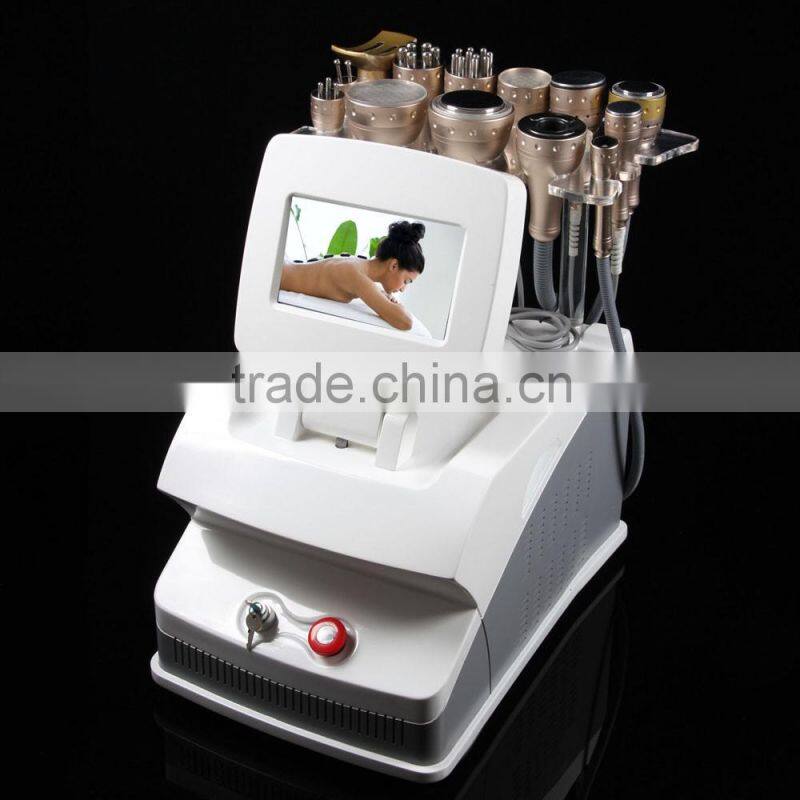 2016 hot sale 13in1 Cavitation Multipolar Rf Vacuum Led Photon Cold Hot Weight Loss Skin Care