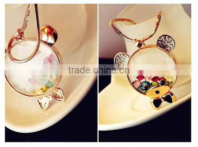 2014 Fashion Trend Elegant Bear Pendant Necklace Little
