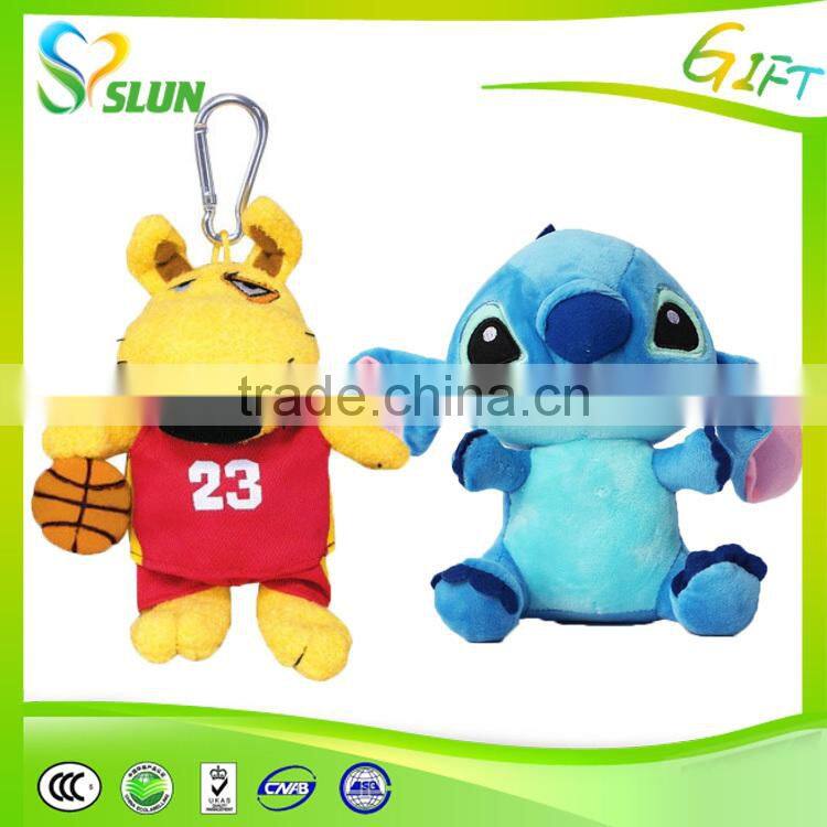 hot sale cute hedgehog plush keychain toy