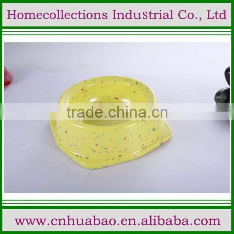 Plastic melamine pet bowl/dog bowl/cat bowl with cute picture prints yorkshire canary birds