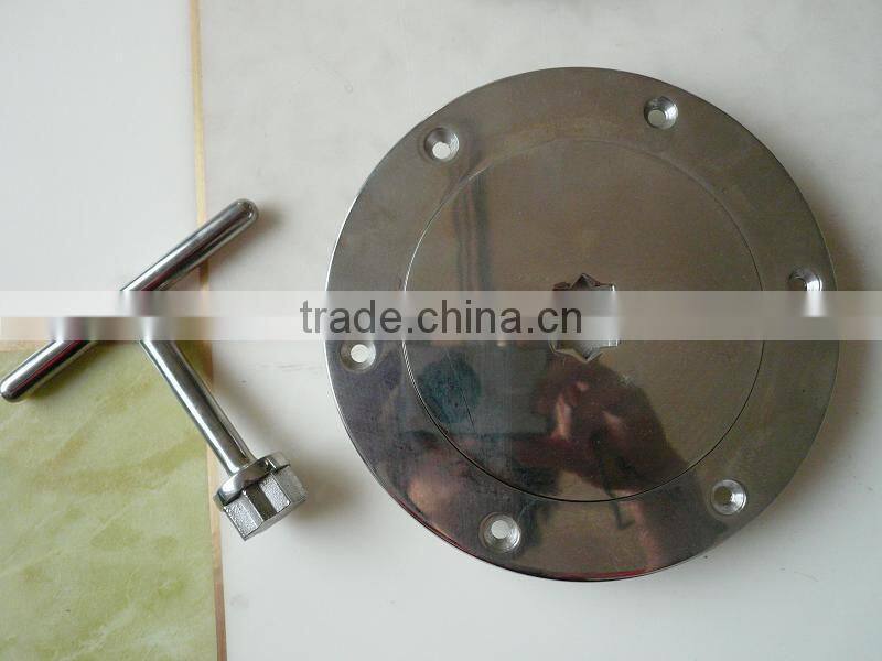 6 inch stainless deck plates,round boat deck plates