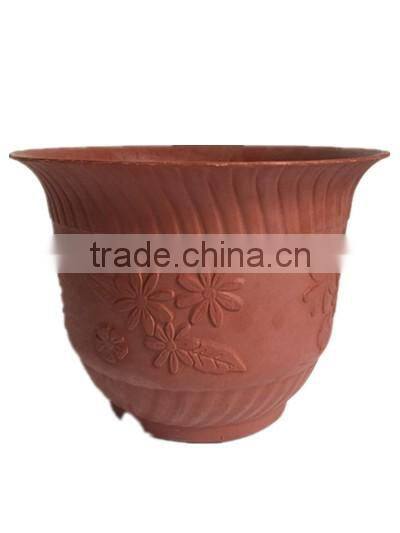ZD-PF082-83 Terra Cotta Ceramic Garden Flower Pot/Cheap headstone round plastic flower pot/High Quality Soft Nursery Plant Pot