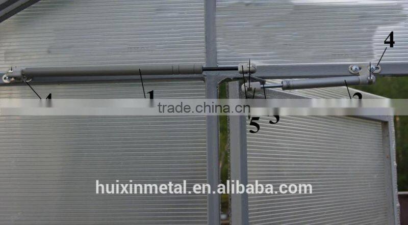 Automatic thermal actuator for greenhouse ventilation