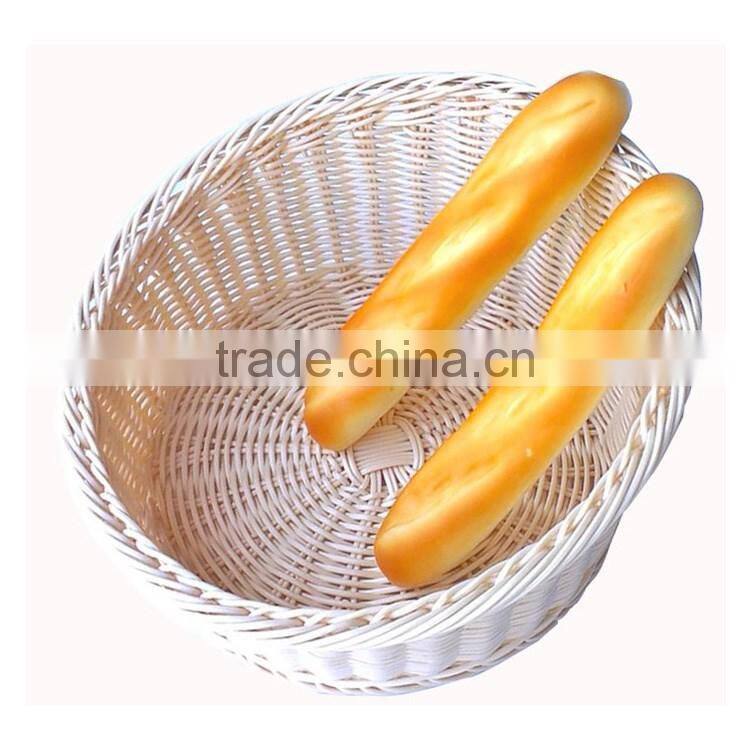 S&D Round pe rattan basket / customized rattan fruity basket wicker bread basket