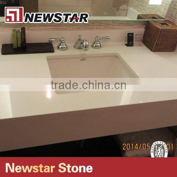 Newstar hotel quartz vanity tops with sink