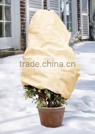 Plant Protection Cover,Winter Fleece Protective Cover, 60 x 80 cm, with draw cord, set of 4