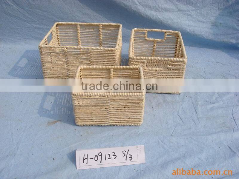 linyi wholesale sea grass basket maize mose basket