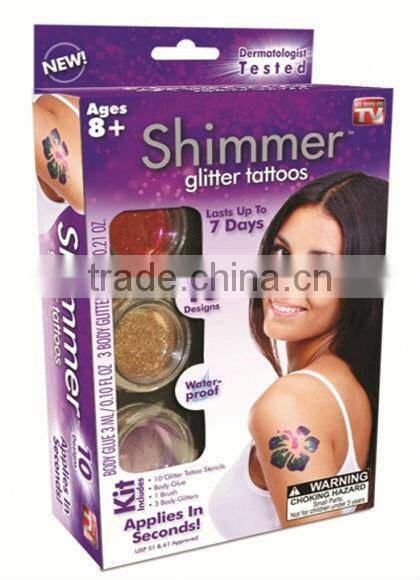 Glitter Tattoo kit, tattoo kit,tattoo kit set