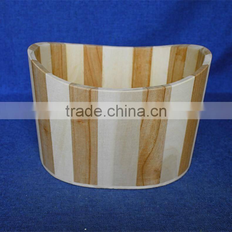 Unfinished wooden pail pail pack washing pail wooden pail with New design