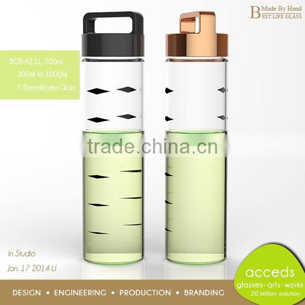 Microwave Novelty Different Sport Decorative Glass Bottles For Water