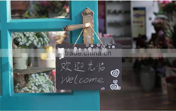 Decorative Wooden Message Boards Double Side Wooden Memo Blackboard Writing Board Coffee Shop Message Board 21 * 30 cm