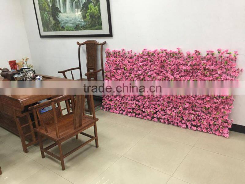 Artificial peach flower backdrop