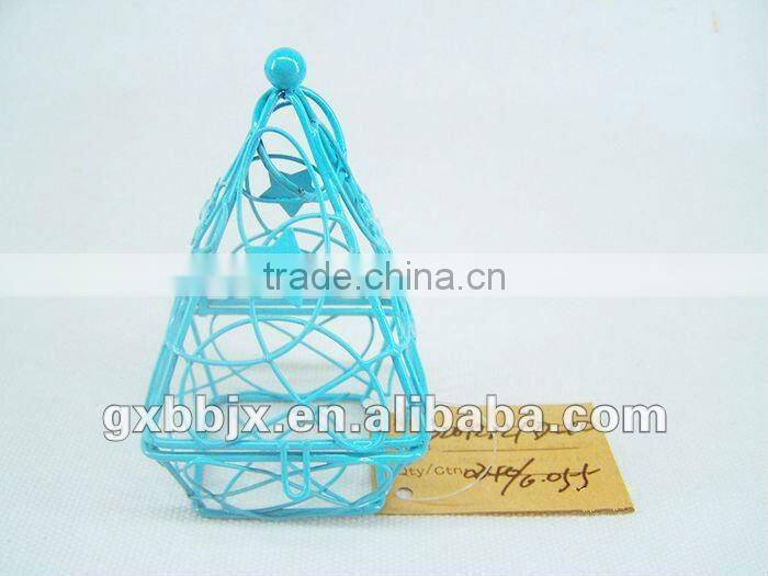 Small metal gift box packaging for Christmas decor