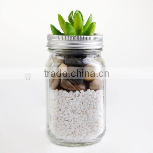 high quality glass mason jar glass vases for home decoration