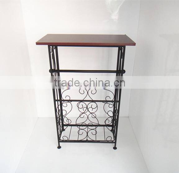 Metal frame Iron Brace French Style Kitchen Bathroom Side Table