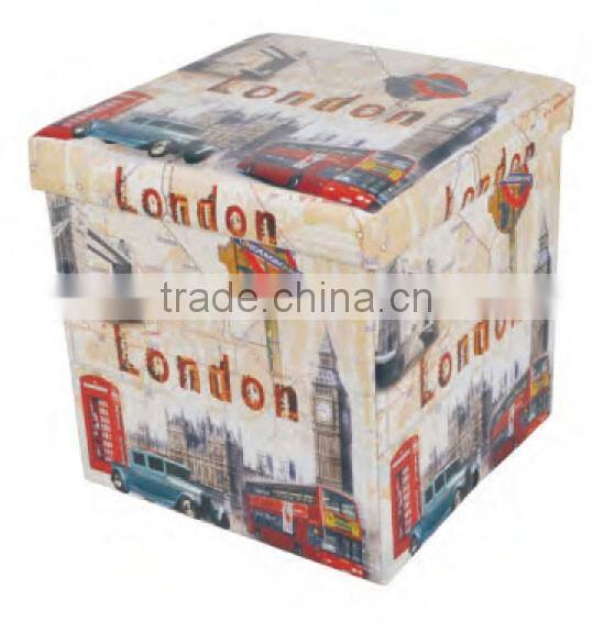 Home Storage Ottoman,Foot Rest Coffee Table, Foldable Storage Bin