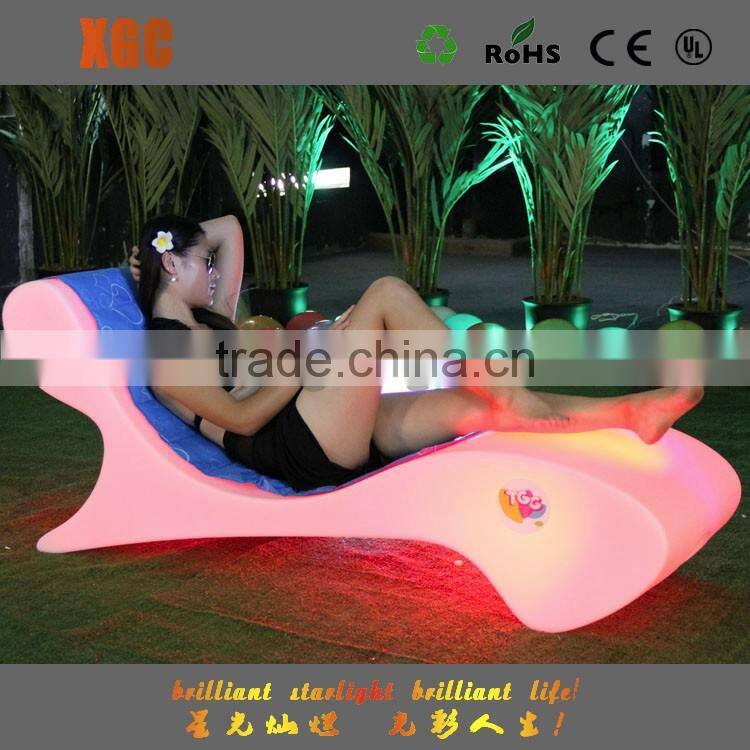 2017 new products nightclub lounge furniture IP65 waterproof pool marine furniture led swimming pool chair for event&party