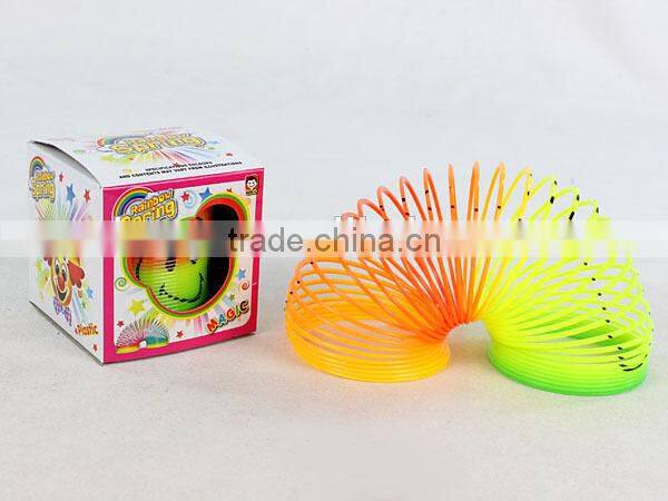kids colorful magic rainbow spring educational toys/plastic rainbow circle