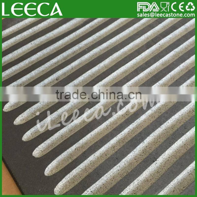 Black bbq grill stone