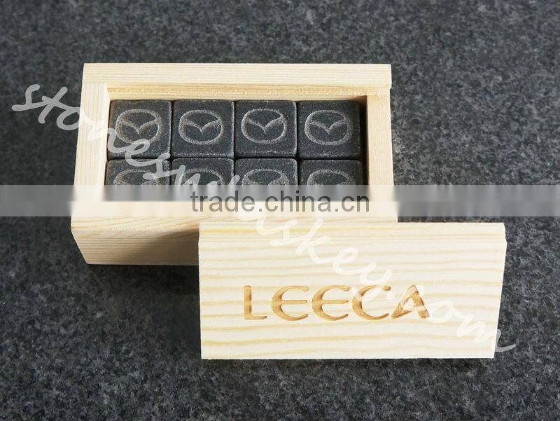 Whisky promotional gifts triangle whisky stones custom engraved ice cube