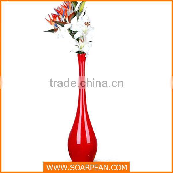 Wedding Decorative Fiberglass Long Stem Flower Vase