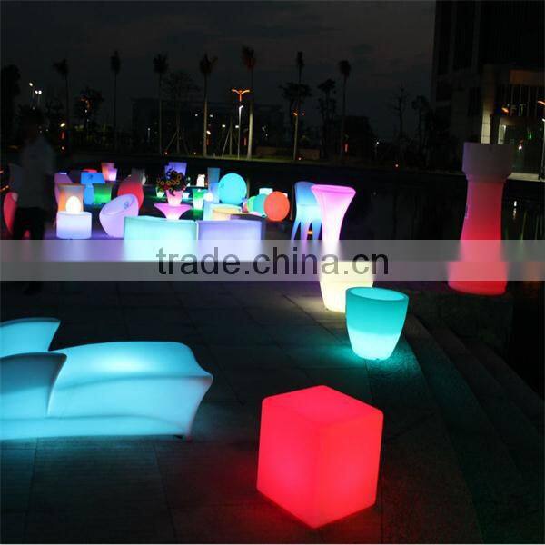 Led Furniture RGB Led Cube Table Light/ RGB Decorative under table led light RGB Outdoor Seat Led Cube