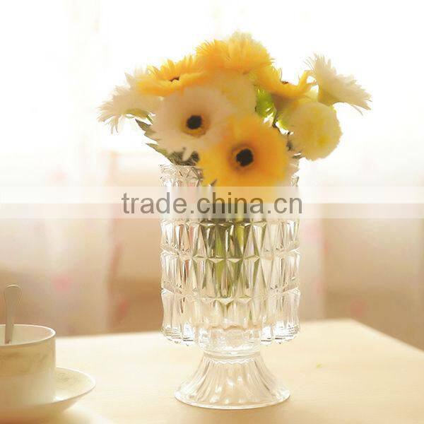 wholesale colored and clear glass flower vases