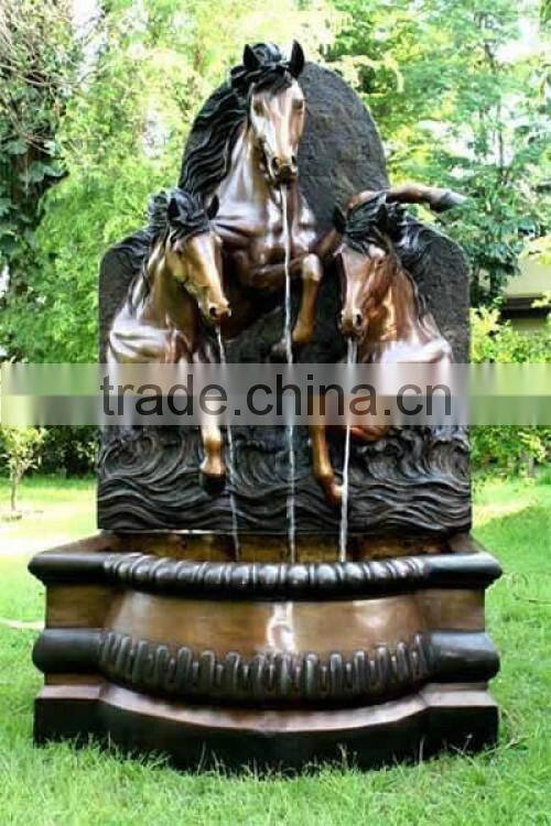 home decor metal craft bronze horse head for wall decoration