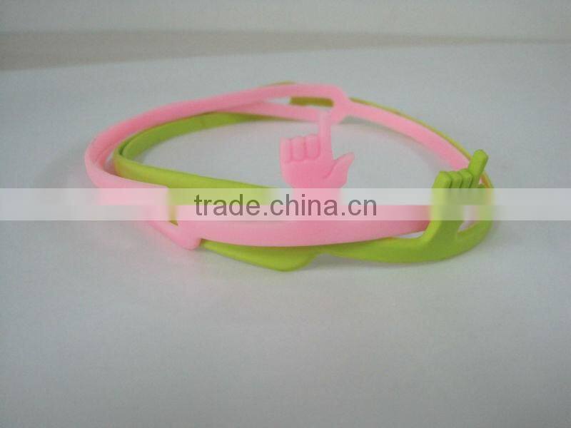hot promotionl gift silicone finger pointing 3d silicone bookmark