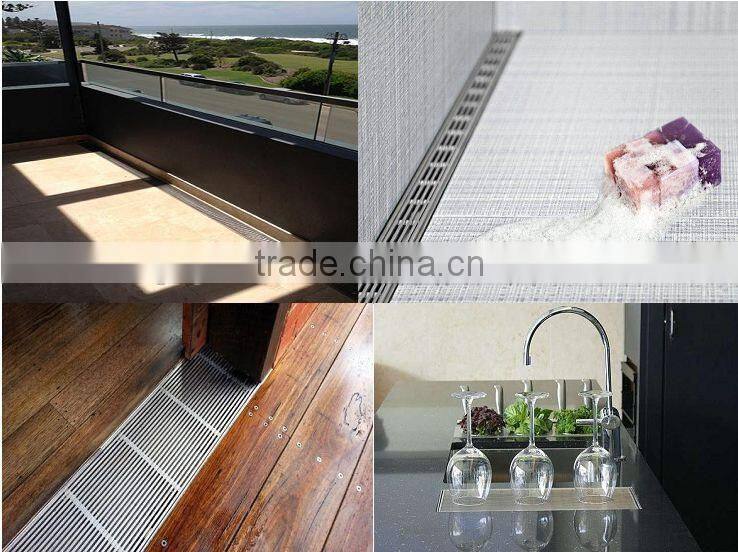 2014 New Style Stainless Steel Wedge Wire Shower Grate