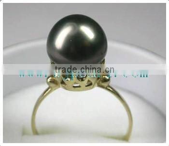 crown gold ring setting with pearl ring