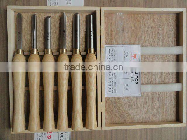 good quality wood chisel/wooden turning tools/6pc graved chisel