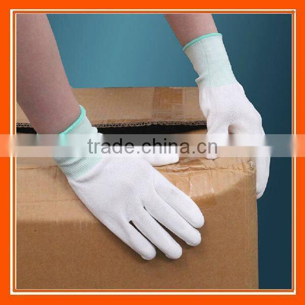 13g blanc, pu palm gants de travail de securite