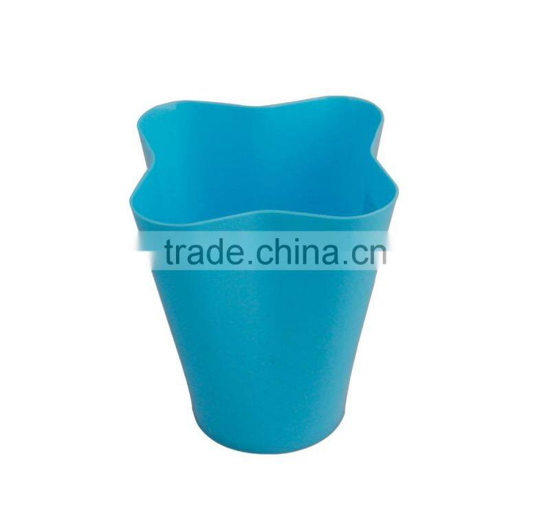New Design OEM Service Flower Shape Plastic Dustbin