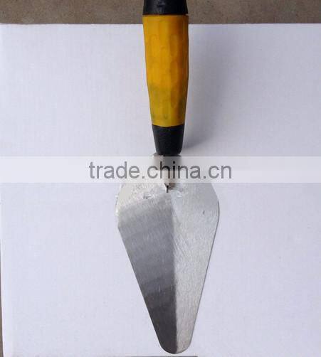 High quality bricklaying trowel with double color rubber handle